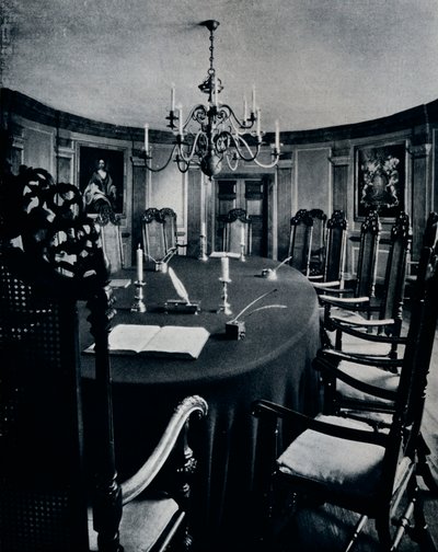 La stanza nel Campidoglio dove si riuniva il Consiglio Esecutivo, c1938 da Unbekannt