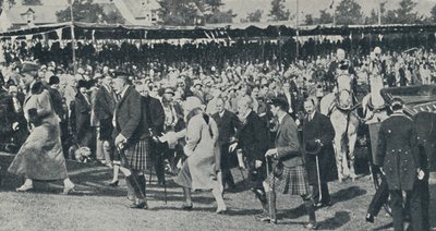 La Famiglia Reale in Scozia, c1930 da Unbekannt