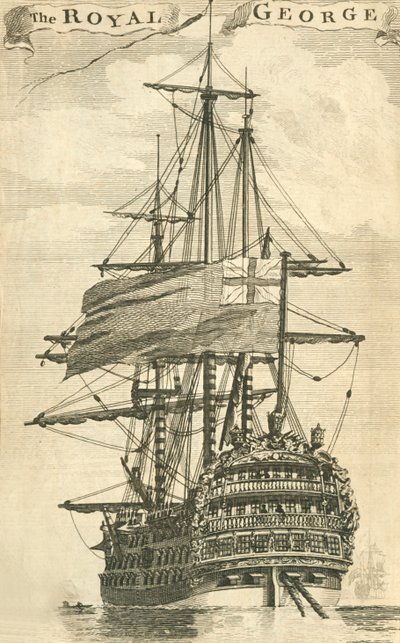 Il Royal George, 1756 da Unbekannt