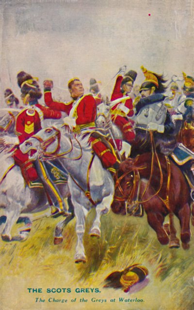 I Royal Scots Greys. La carica dei Greys a Waterloo, 1815, 1939 da Unbekannt