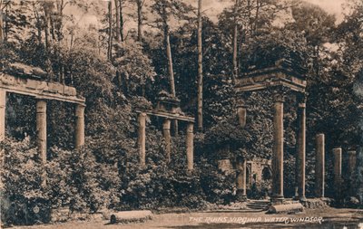Le rovine, Virginia Water, Windsor, c. 1917 da Unbekannt