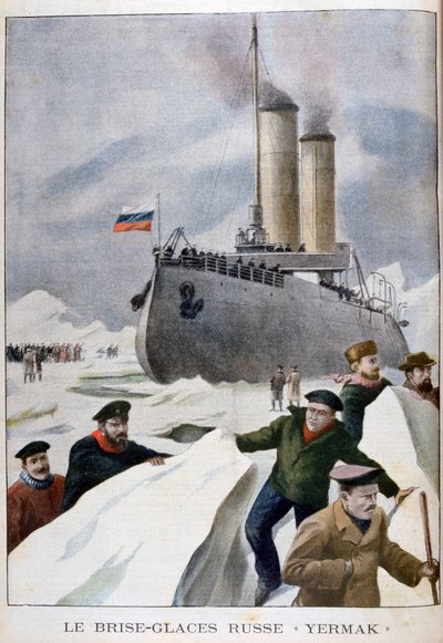 Il rompighiaccio russo Yermak, 1902 da Unbekannt