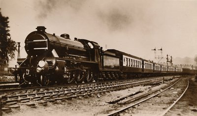 Il treno della barca S.R. Dover, trainato da Sir Gawain, una locomotiva tipo Re Artù, c1930 da Unbekannt