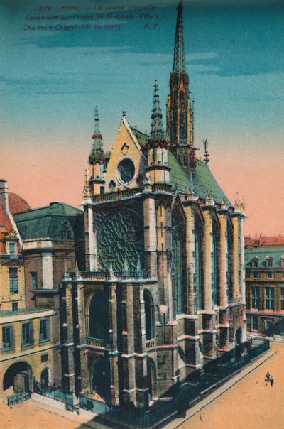 La Sainte-Chapelle, Parigi, c1920 da Unbekannt