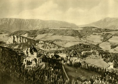 Lo Schneeberg e la catena montuosa del Rax, Semmering, Bassa Austria, c1935 da Unbekannt