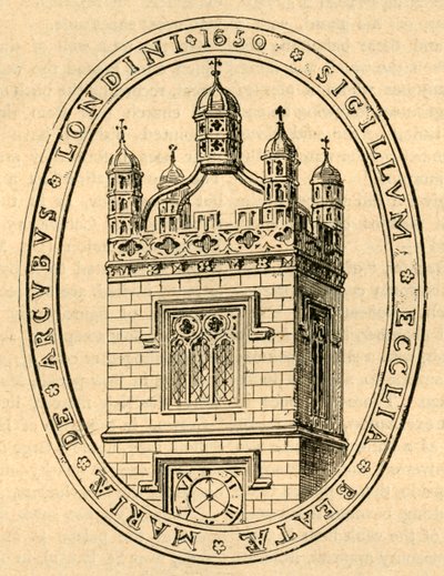 Il sigillo della Chiesa di Bow, c1650, 1897 da Unbekannt