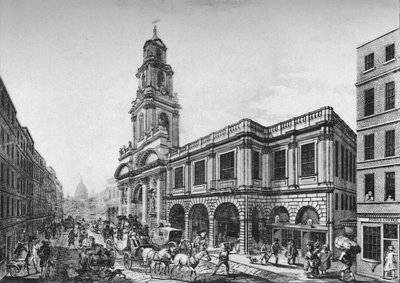 La Seconda Borsa Reale, Fronte Sud, nel 1788 da Unbekannt