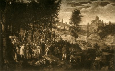 Il sermone di San Giovanni Battista, c1550, 1903 da Unbekannt