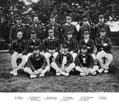 La squadra di cricket sudafricana del 1912 da Unbekannt