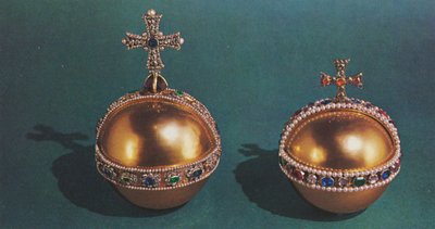 Il Globo Sovrano e il Globo di Maria II da Unbekannt