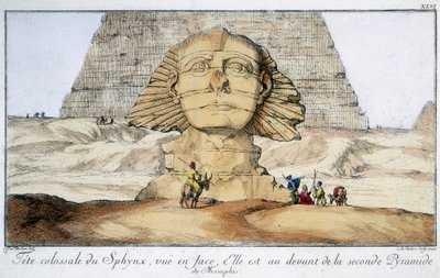 La Sfinge, Egitto, 1744 da Unbekannt