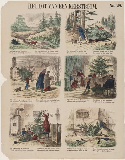 La storia di un albero di Natale, seconda metà del XIX secolo da Unbekannt
