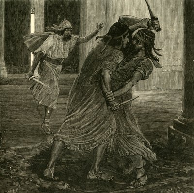 La lotta tra Gomates e Gobryas, 1890 da Unbekannt