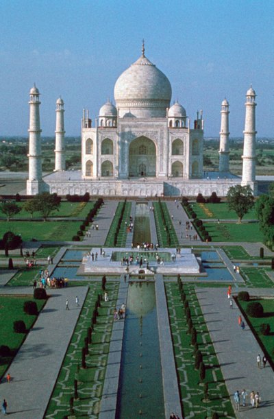 Il Taj Mahal, dalla cima del cancello d