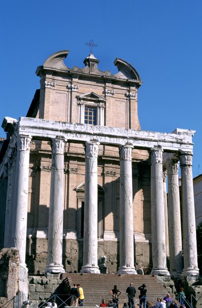 Tempio di Antonino e Faustina, Roma, 141 d.C. da Unbekannt