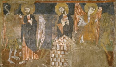 La Tentazione di Cristo da parte del Diavolo, prima metà del 12° secolo, possibilmente 1129-34 da Unbekannt