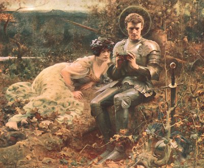 La tentazione di Sir Percival, c1894, c1902 da Unbekannt