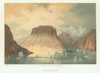 Il Teufelsschloss nel fiordo di Kejser Franz Joseph. La seconda spedizione tedesca al Polo Nord da Unbekannt