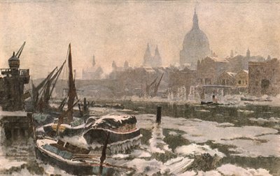 Il Tamigi: Un inverno rigido da Unbekannt