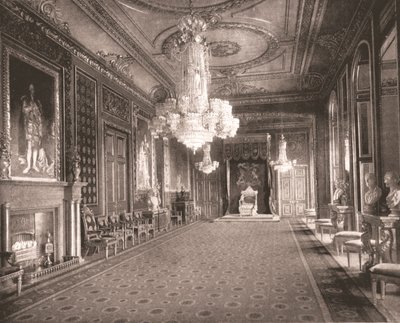 La sala del trono, Castello di Windsor, Berkshire, 1894 da Unbekannt
