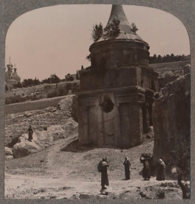 La tomba di Assalonne nella valle di Giosafat, c1900 da Unbekannt