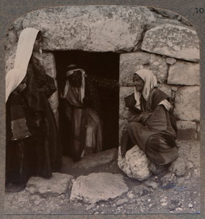La tomba di Lazzaro, Betania, c. 1900 da Unbekannt
