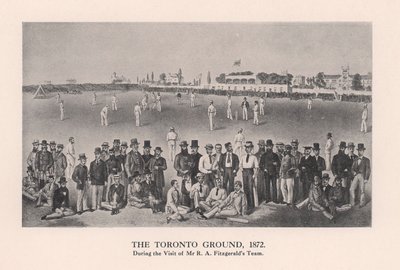 Il campo di cricket di Toronto, 1872 da Unbekannt
