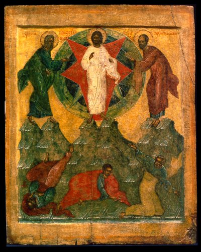 La Trasfigurazione di Gesù, icona russa, inizio XVI secolo da Unbekannt