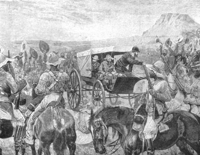 La guerra del Transvaal, 1881: il presidente Brand dichiara la pace a Laings Nek da Unbekannt