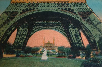 Il Trocadéro visto sotto la Torre Eiffel, Parigi, c1920 da Unbekannt