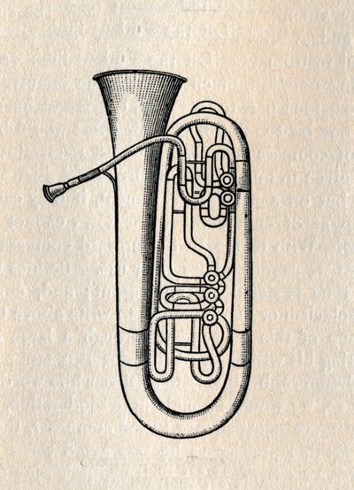 La tuba - Tuba contrabbasso, 1895 da Unbekannt