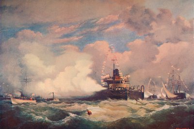 La nave corazzata Turret Devastation a Spithead, 1873 1906 da Unbekannt
