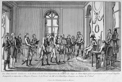 I due consoli Cambacérès e Le Brun nominano Napoleone imperatore da Unbekannt