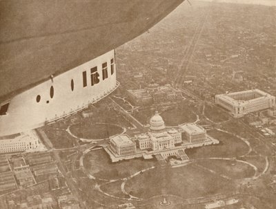 Il dirigibile americano Los Angeles in volo su Washington, 1927 da Unbekannt