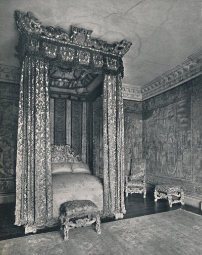 Gli ambasciatori veneziani a Knole. Il letto fatto per Giacomo I, la sedia e gli sgabelli da Unbekannt