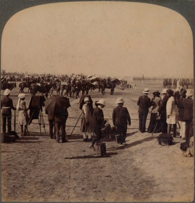 Il Viceré Lord Curzon e Lord Kitchener alla Grande Rassegna del Durbar, Delhi, India, 1903 da Unbekannt