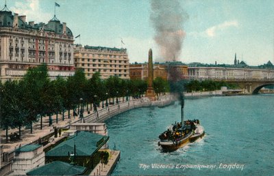 Il Victoria Embankment, Londra, 1907, c1900-1930 da Unbekannt