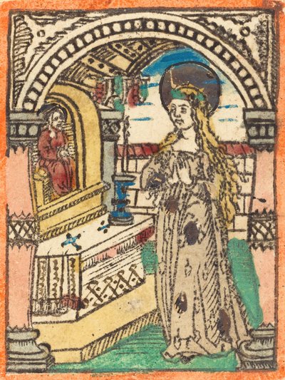 La Vergine in una veste ricamata con spighe di grano, c. 1470-1480 da Unbekannt