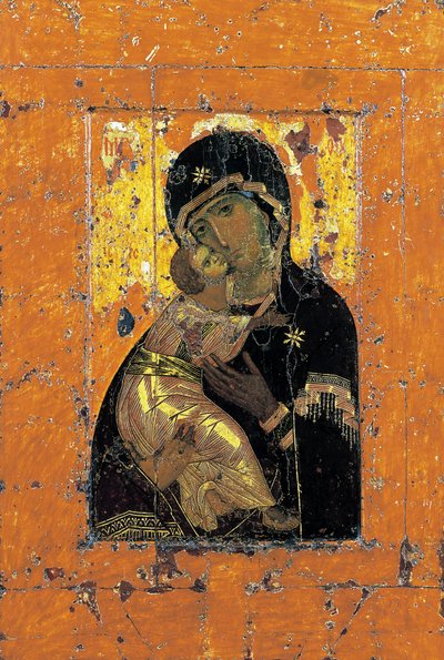 La Vergine di Vladimir, icona bizantina, inizio XII secolo da Unbekannt