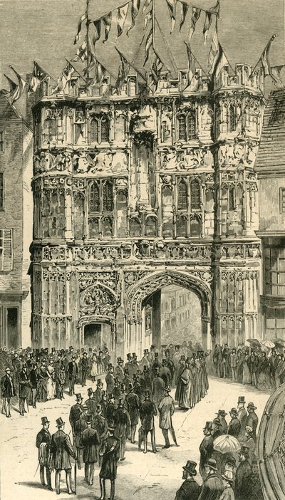 I visitatori vengono presentati al decano: visitatori coloniali e indiani a Canterbury, 1886 da Unbekannt