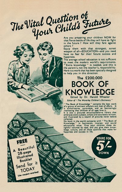 La questione vitale del futuro di tuo figlio - Il libro della conoscenza, 1935 da Unbekannt