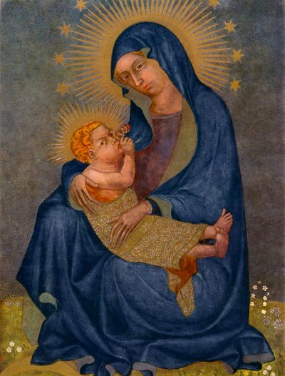 La Madonna delle Piogge di Vysehrad, c1360 1955 da Unbekannt