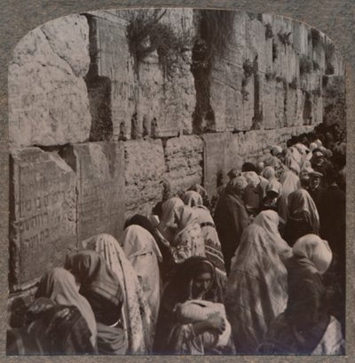 Il Muro del Pianto degli ebrei, Gerusalemme da Unbekannt