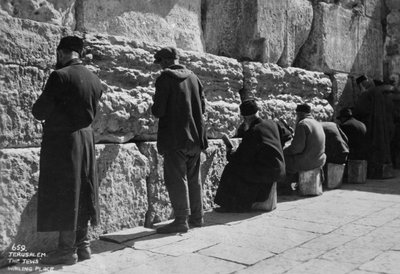 Il Muro del Pianto, Gerusalemme, c1920s-c1930s da Unbekannt