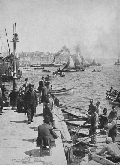 Il lungomare di Stamboul, con Pera in lontananza, 1913 da Unbekannt