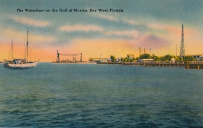 Il lungomare sul Golfo del Messico, Key West, Florida, c. 1940 da Unbekannt