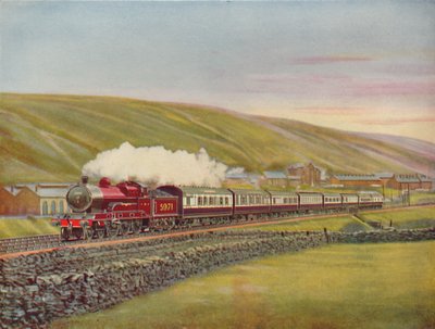 Il West Coast Scotsman a tutta velocità vicino a Tebay, L.M.S.R., 1926 da Unbekannt