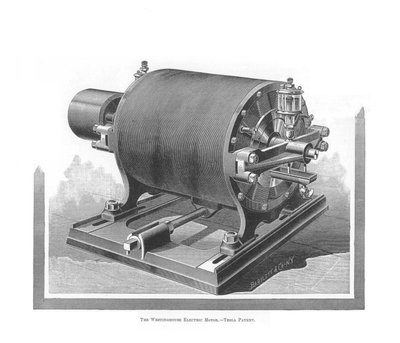 Il motore a corrente alternata Westinghouse di Nikola Tesla, 1888-1889 da Unbekannt