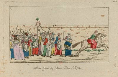 La marcia delle donne su Versailles, 5 ottobre 1789 da Unbekannt