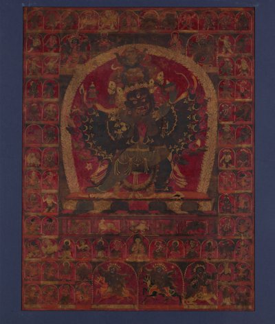 La divinità Bon irata Walse Ngampa, una delle cinque divinità meditative della fortezza, inizio XV secolo da Unbekannt